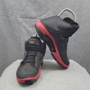 Nike Air Jordan Melo M4 317154-071 Size 10.5 Men's Black Red Bred Basketball GS